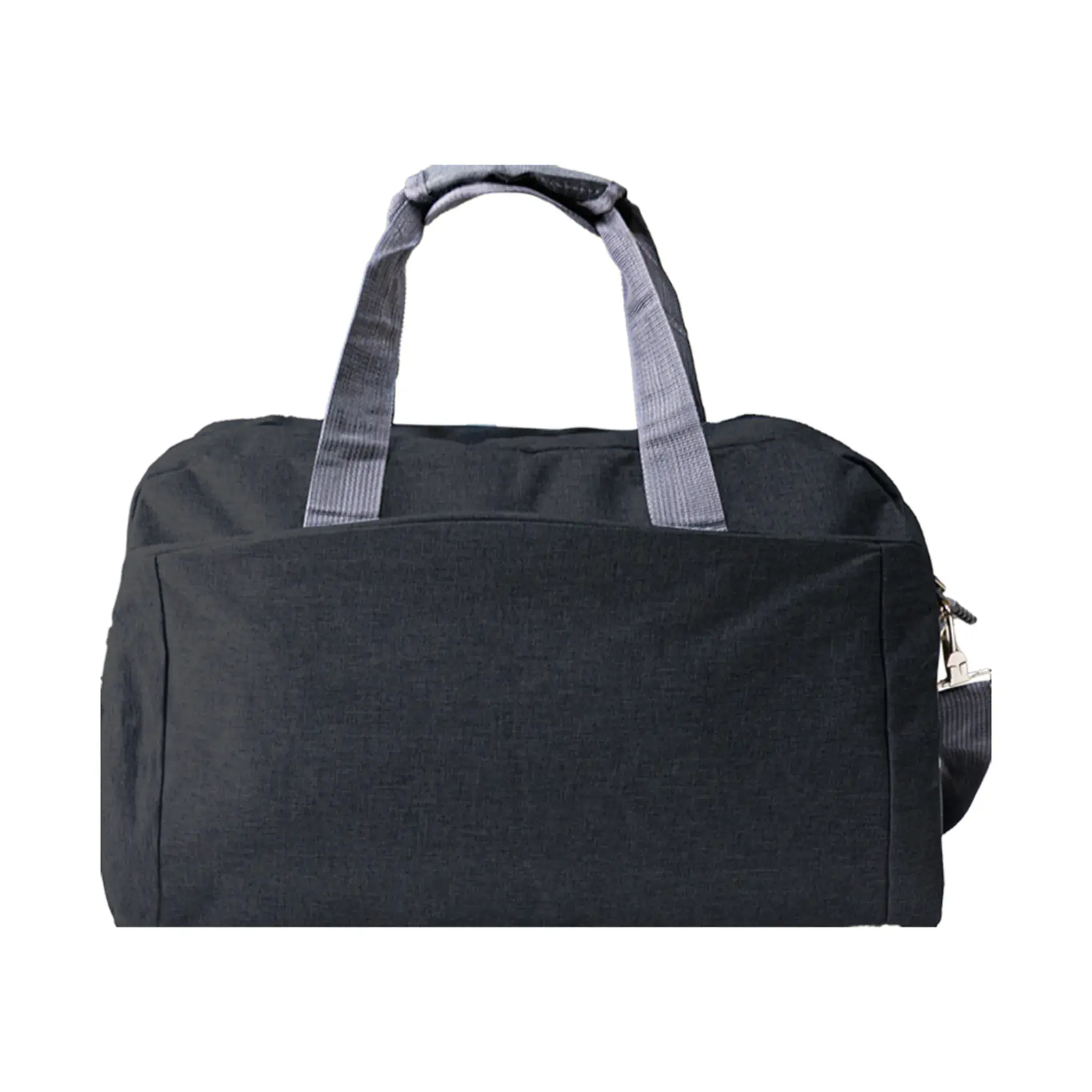 Wexat | 11477BK Duffle Bag with front and side pocket Black - Image 3