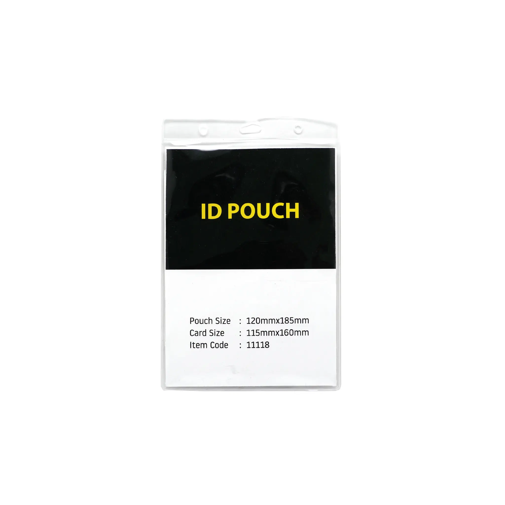 Lupra | 11118 Transparent PVC ID pouch Vertical