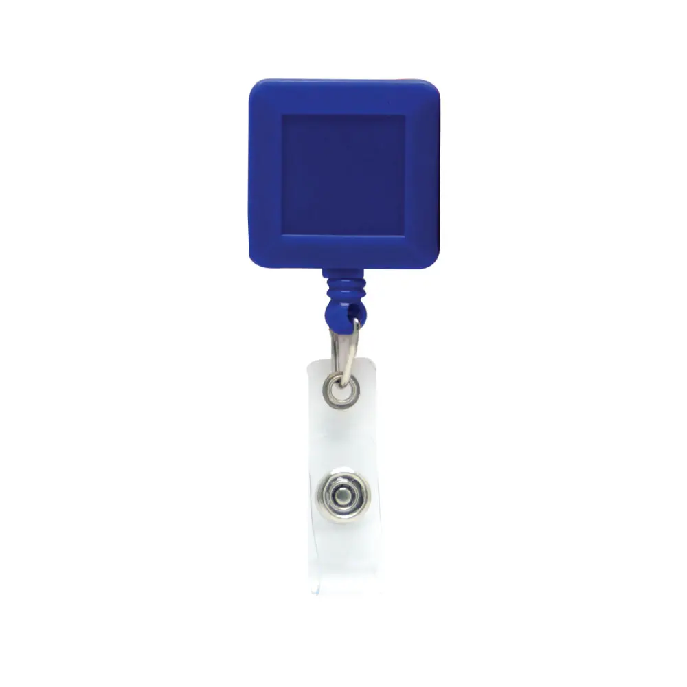 SRB-1 | 11139BL Plastic badge reel in square shape Blue - Image 3