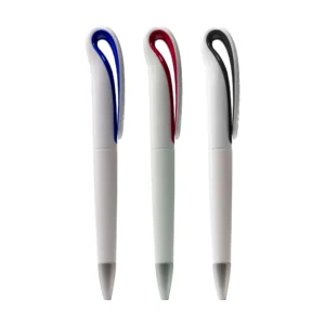 Exory | 11047RD White plastic pen Red