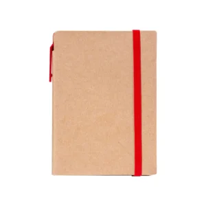 Hidot | 11564RD A6 Craft Notebook with Pen and Post-it Red