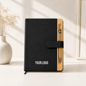 EcoVix | 11640 Magnetic RPET + Bamboo Notebook with Pen