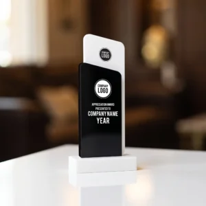 AXTROVA | 11600 Black and White Crystal Trophy