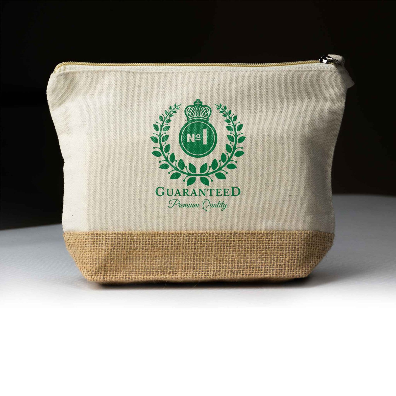 Quibble | 11502 Canvas + Jute Pouch With Zipper - Image 2