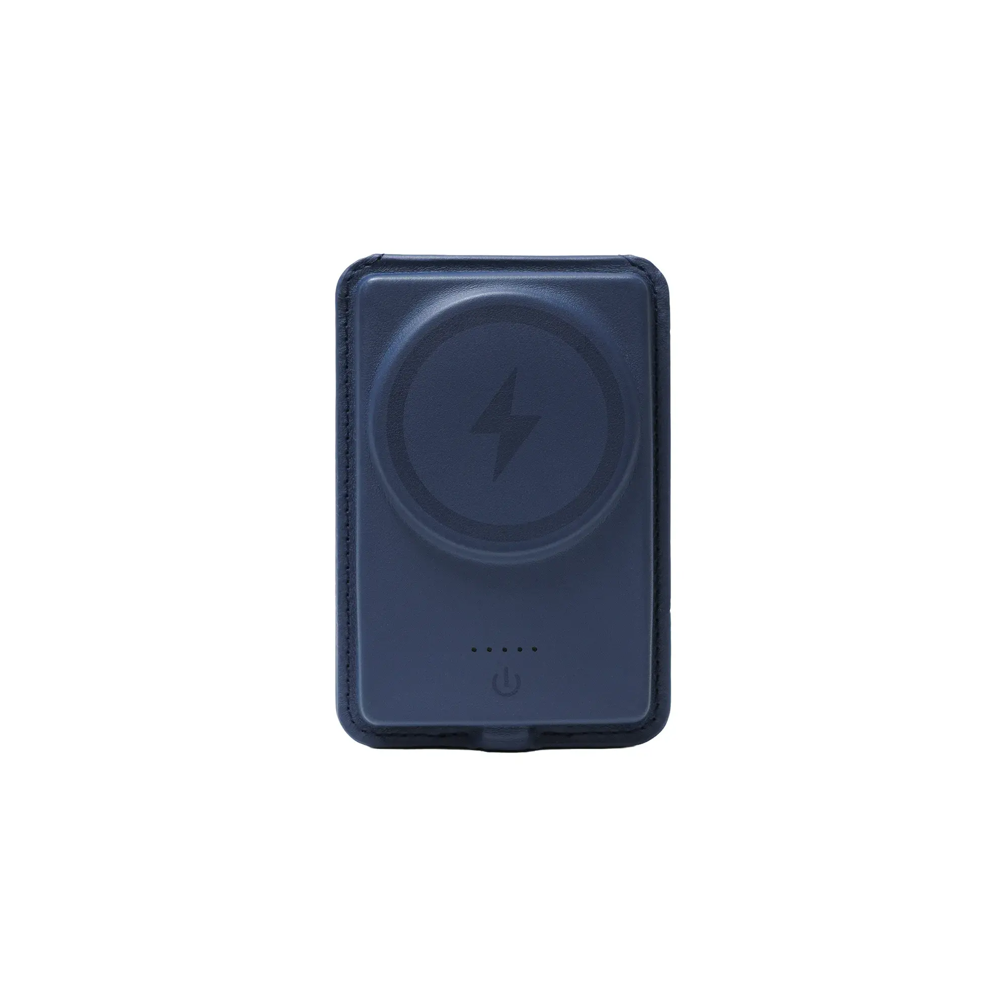 MagFoldra | 11655BL Maison Valer Magnetic Foldable Power Bank Wallet 5000mAh with Card Holder & Stand Blue - Image 5
