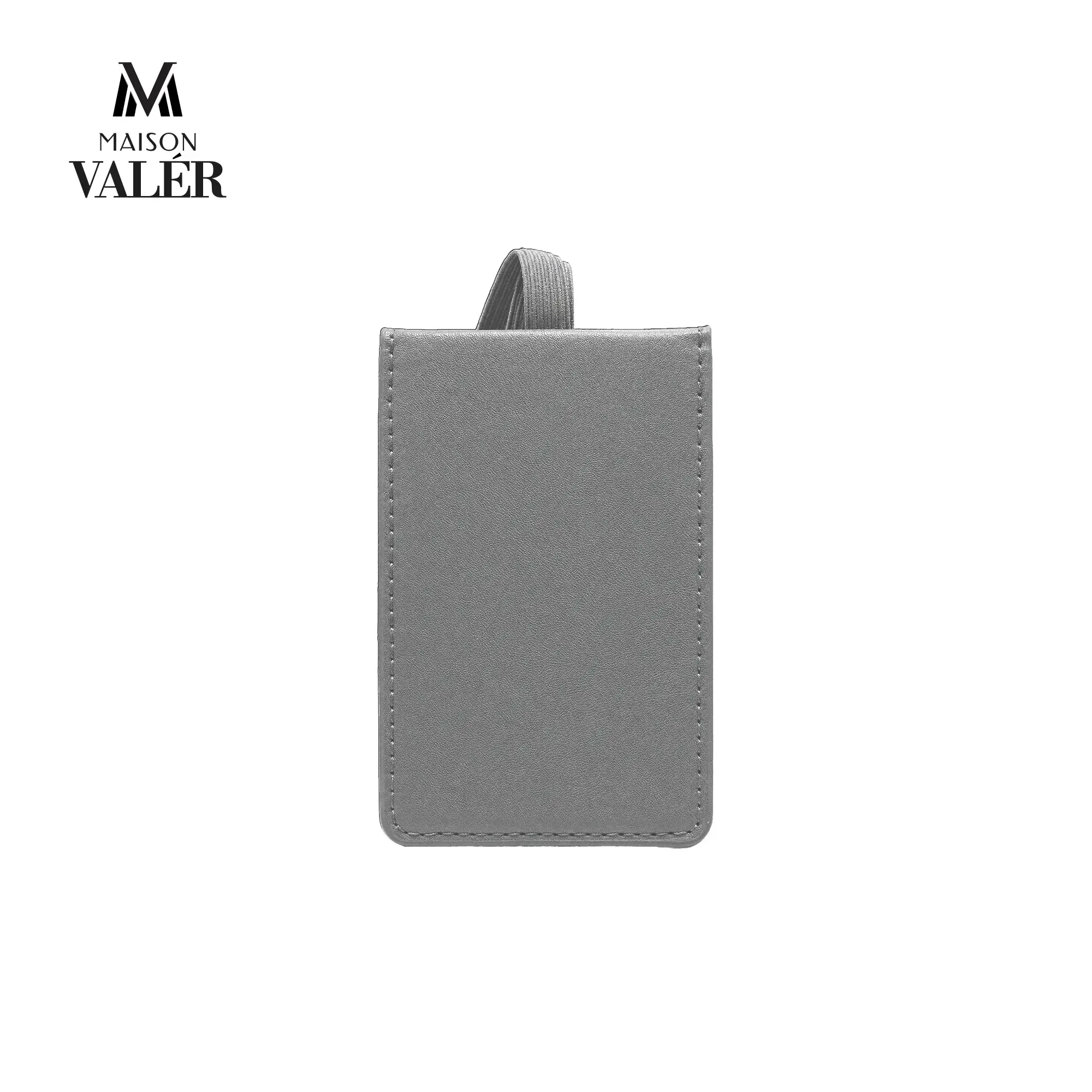 LETHEG | 11658GR Premium Leather Luggage Tag Grey - Image 4