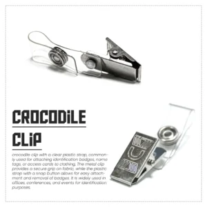 Aligtor | 11214WT Crocodile Clip White