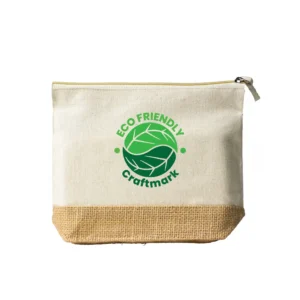 Quibble | 11502 Canvas + Jute Pouch With Zipper