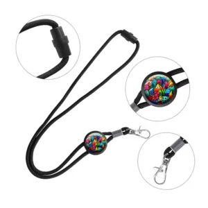 Klupi | 11232BK Lanyard with Epoxy Black
