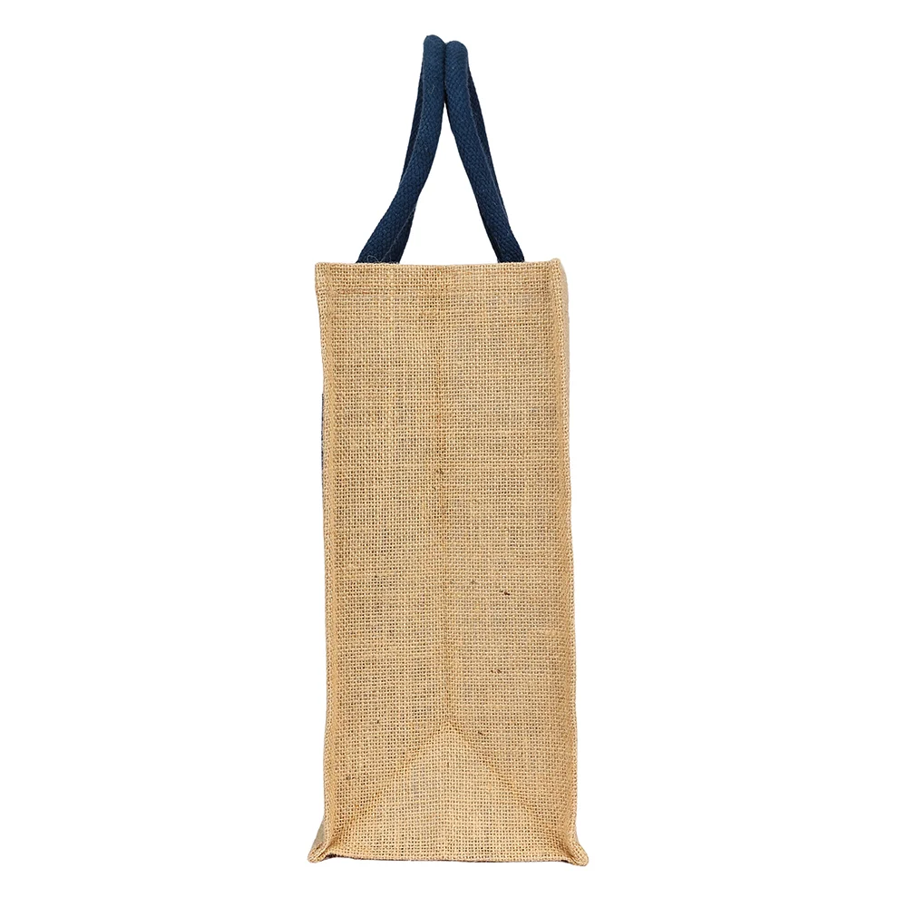 Jute Bag 4002 NAVY BLUE - Image 6