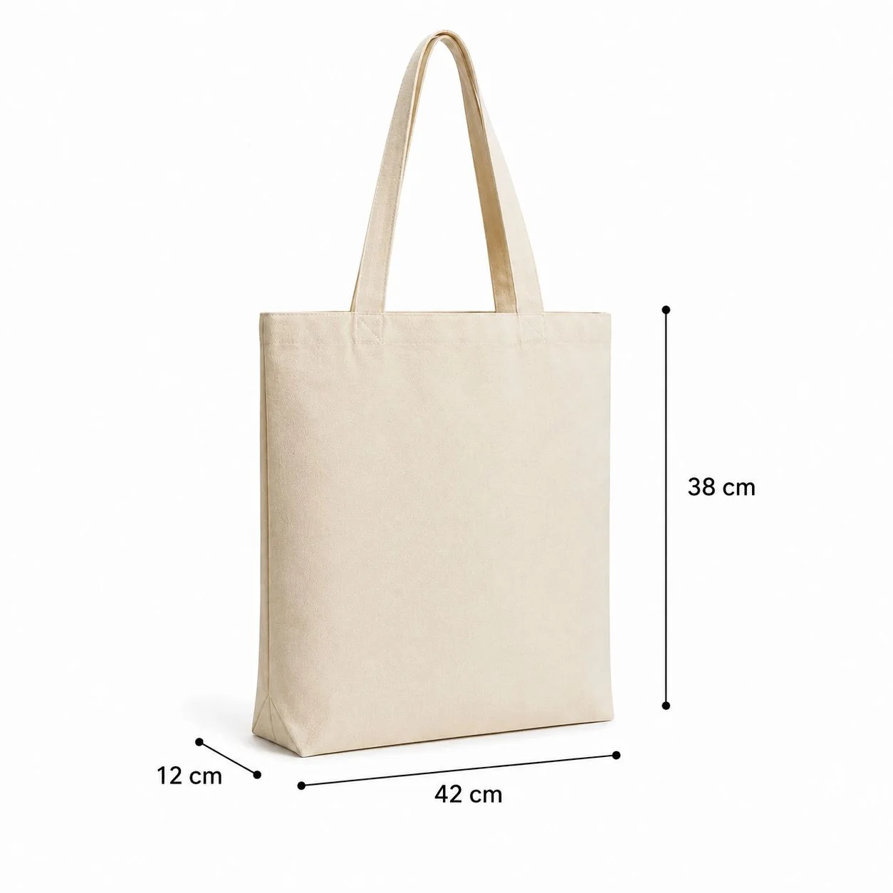 Cotton Bag 260 GSM NATURAL - Image 2