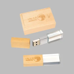 Crystal Usb with Wood 16GB