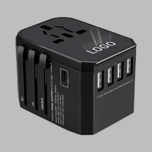 Travel Adapter With Light up Logo